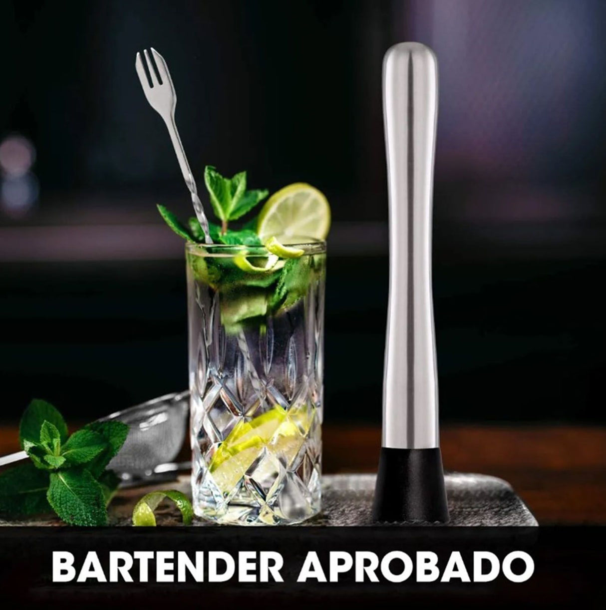 Stainless Steel Crushed Popsicle Mixing Stick Fruit Muddle Pestle Wine Supplies for Barware Tool