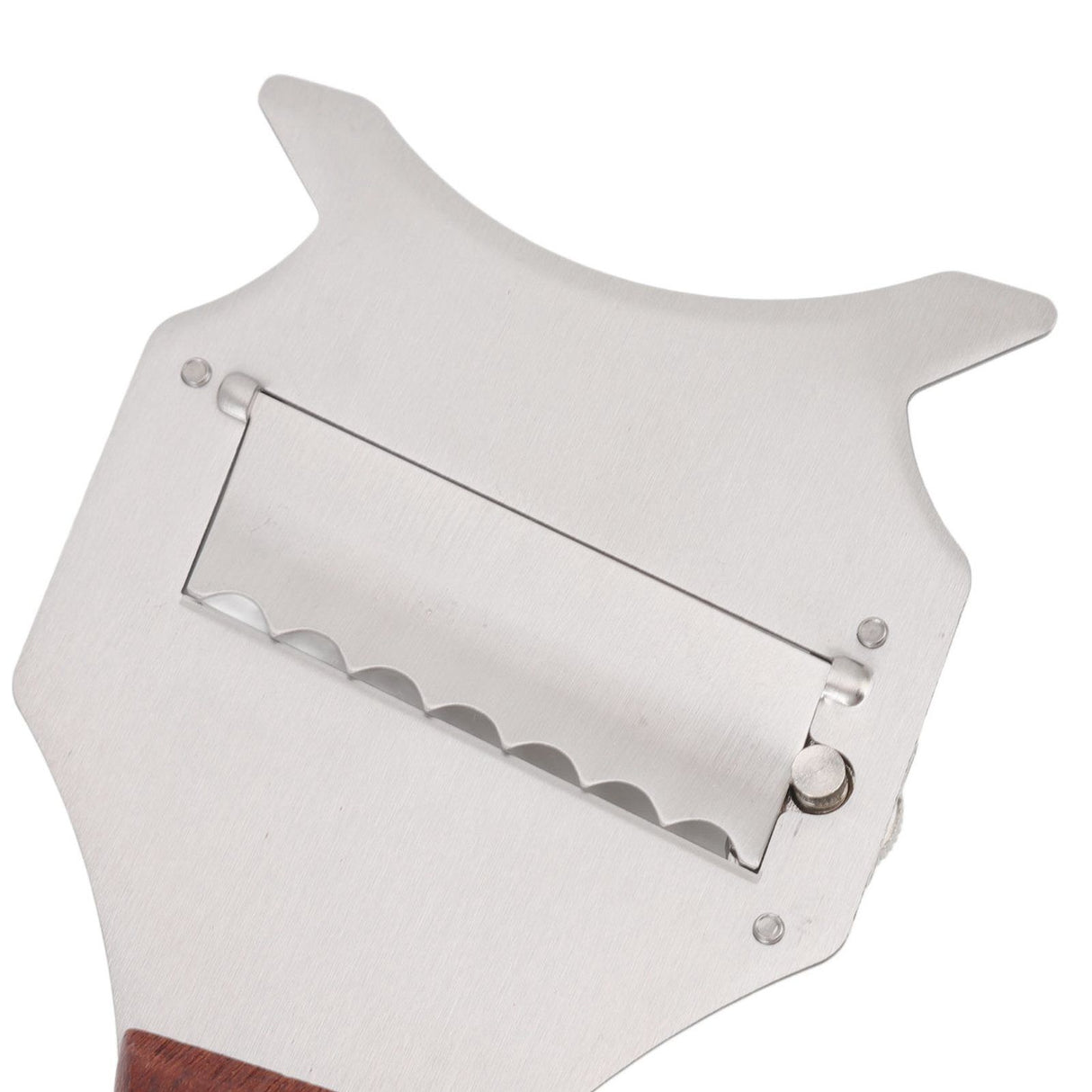 Truffle Grater Adjustable Easy to Use Stainless Steel Truffle Grater Cutter with Ergonomic Wooden Handle for Chocolate
