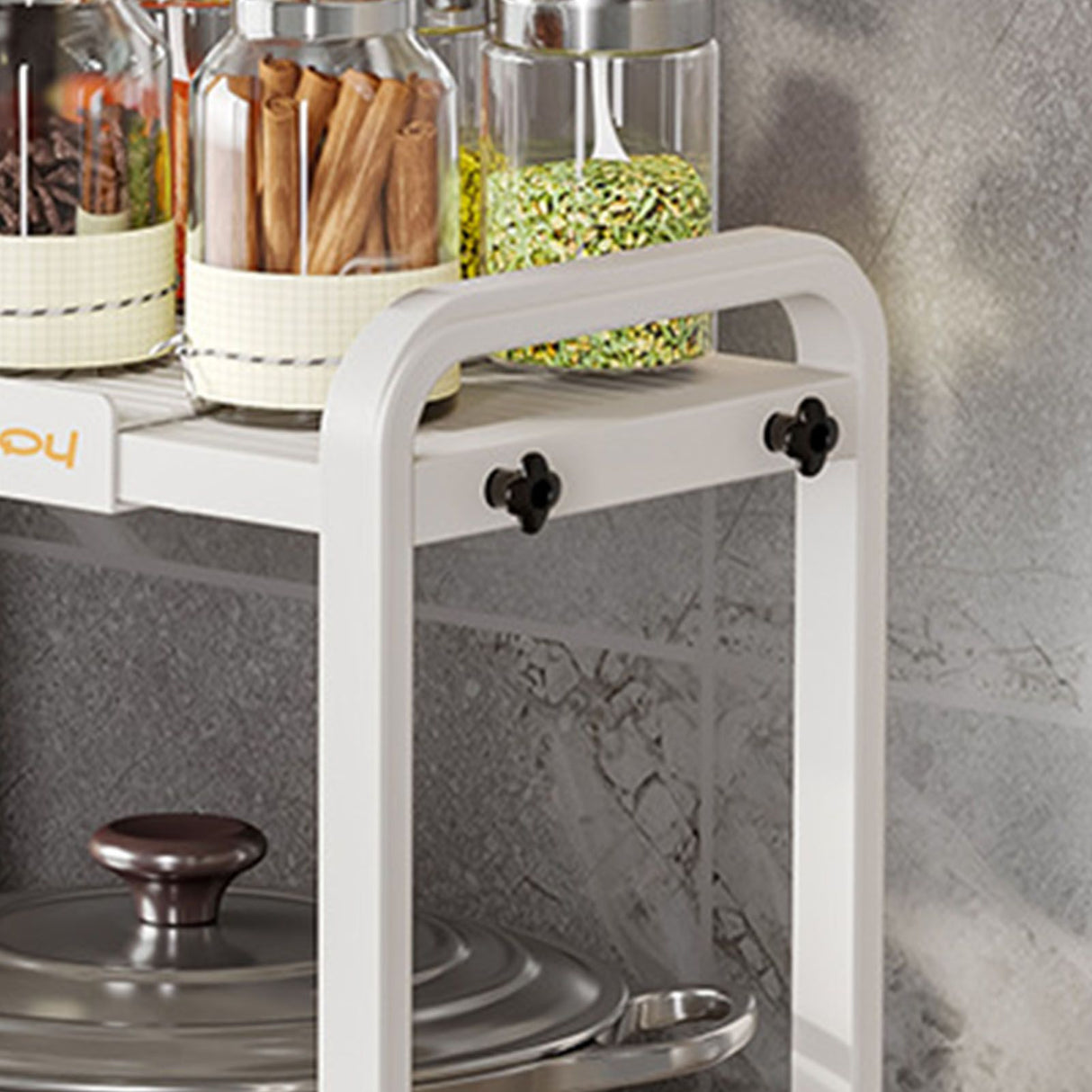 Tabletop Kitchen Storage Rack White Plastic Double Layers Telescopic Kitchen Shelf Organizer for Home Stove Basin 8512 1