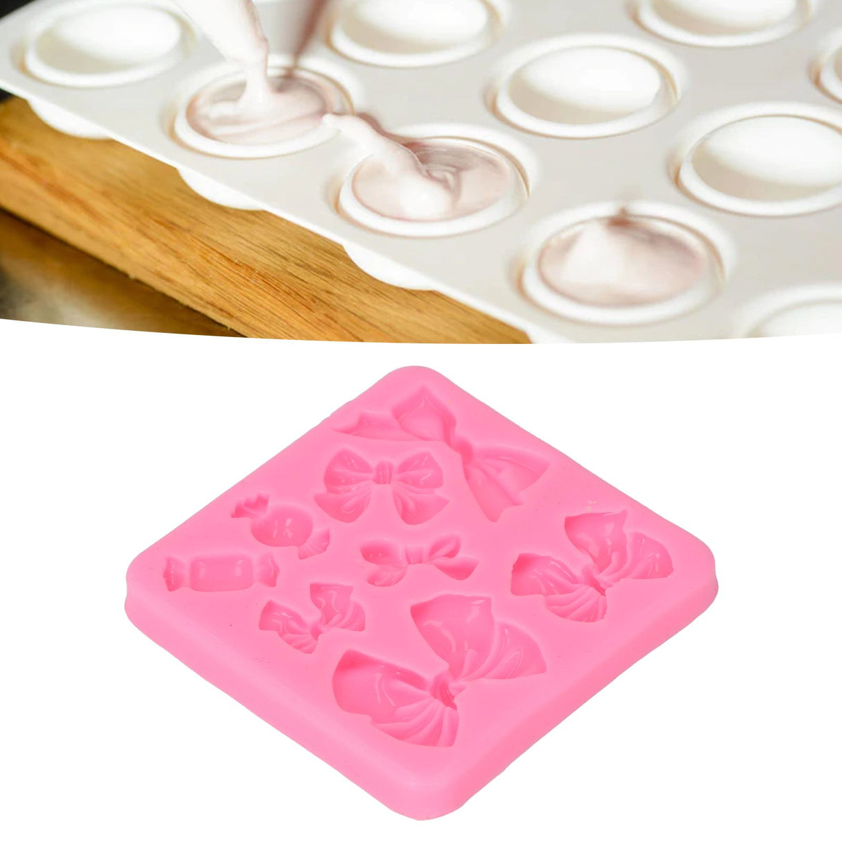 Silicone Mold Flexible Safe Odorless Baking Mold for DIY Cakes Fondant Chocolate Desserts