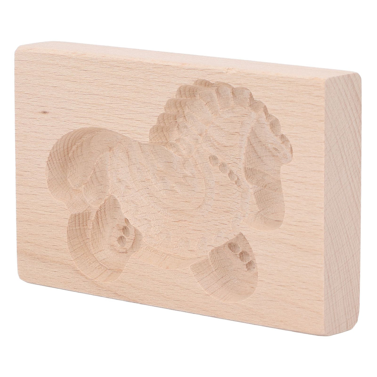 Animal Cookie Mold Lovely Vivid Wooden Biscuit Press Stamp Easy Demoulding Smoothly Cookie Mold Trojan Horse