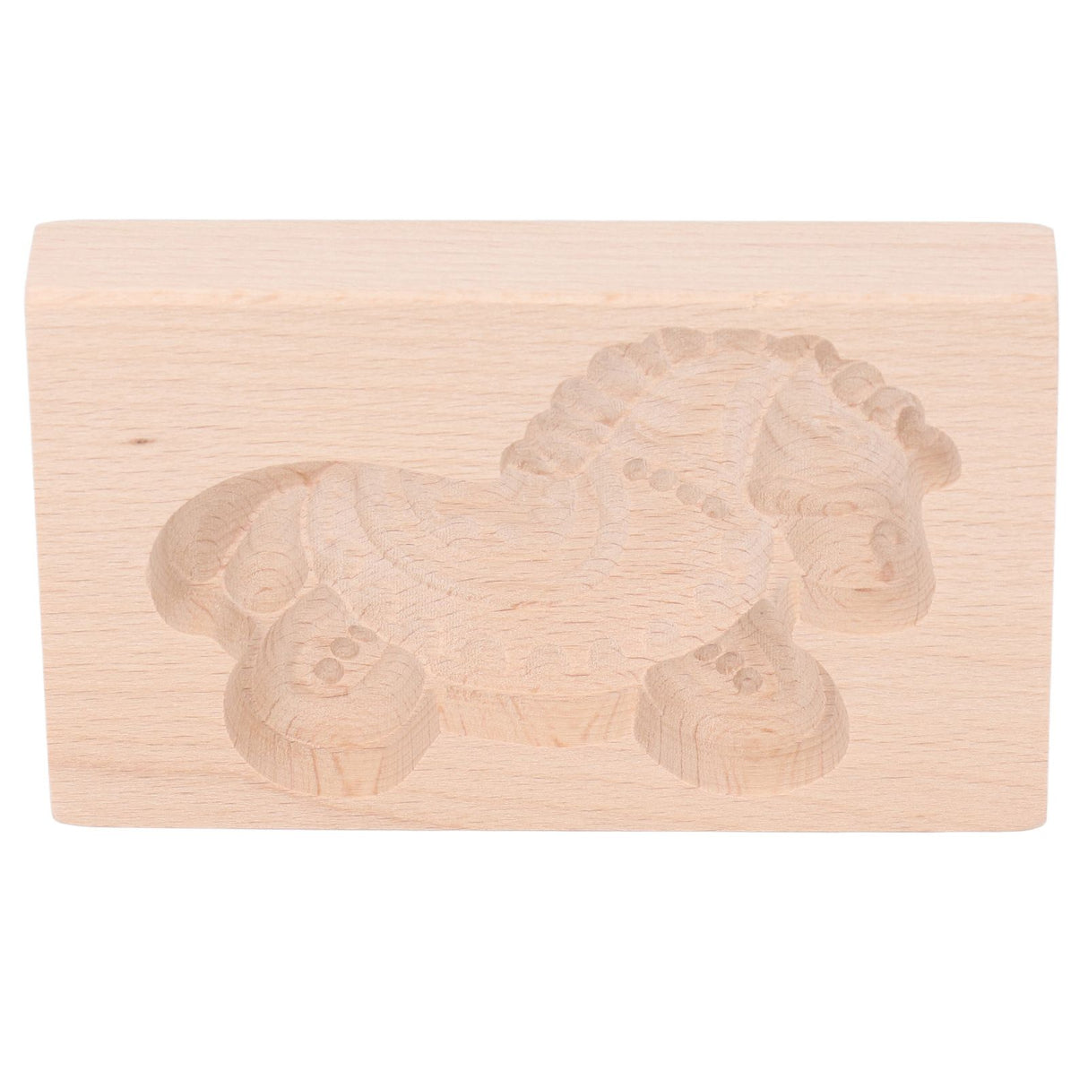 Animal Cookie Mold Lovely Vivid Wooden Biscuit Press Stamp Easy Demoulding Smoothly Cookie Mold Trojan Horse