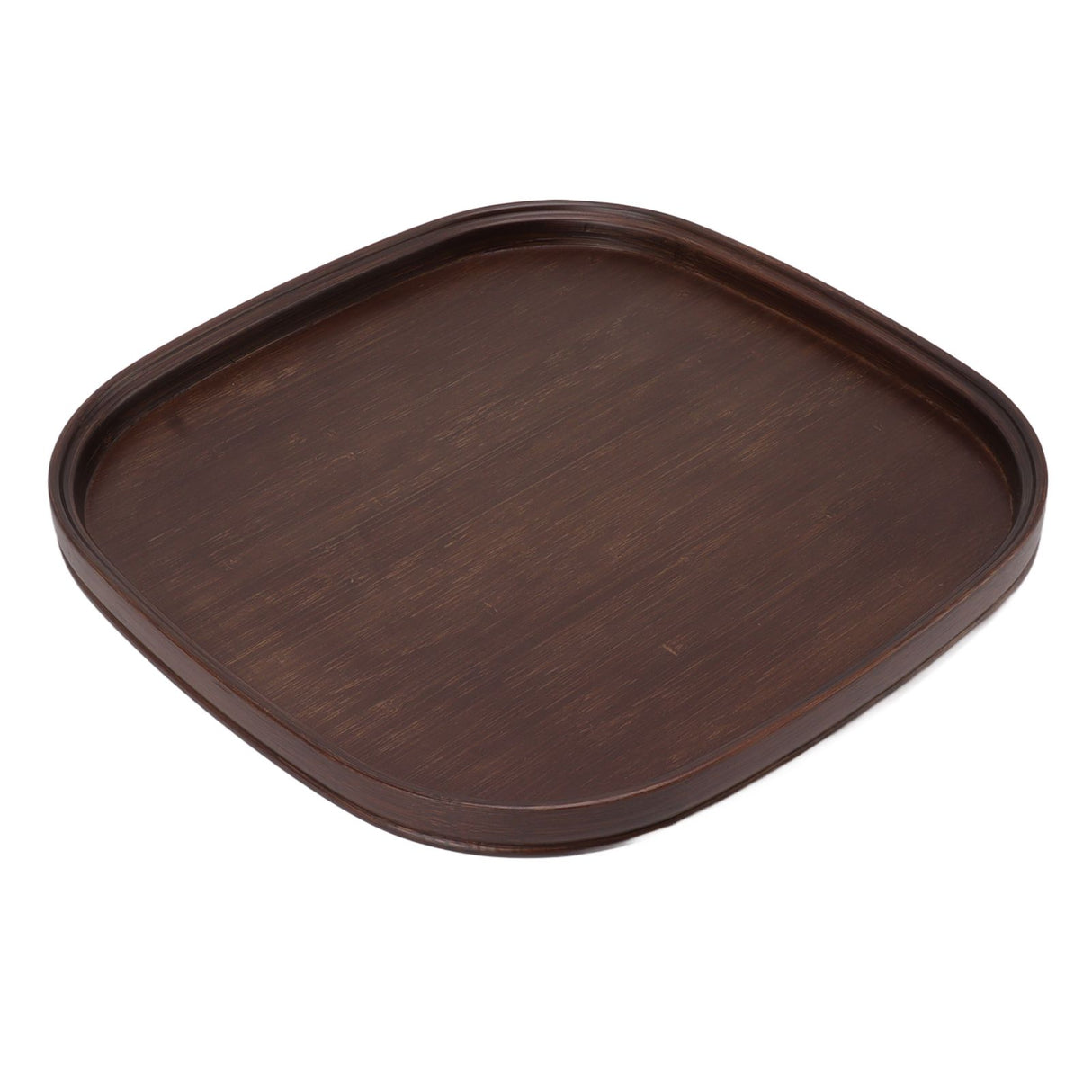 Tea Tray Bamboo Teaboard Refreshment Dried Fruit Teacup Serving Plate Walnut Wood Color L