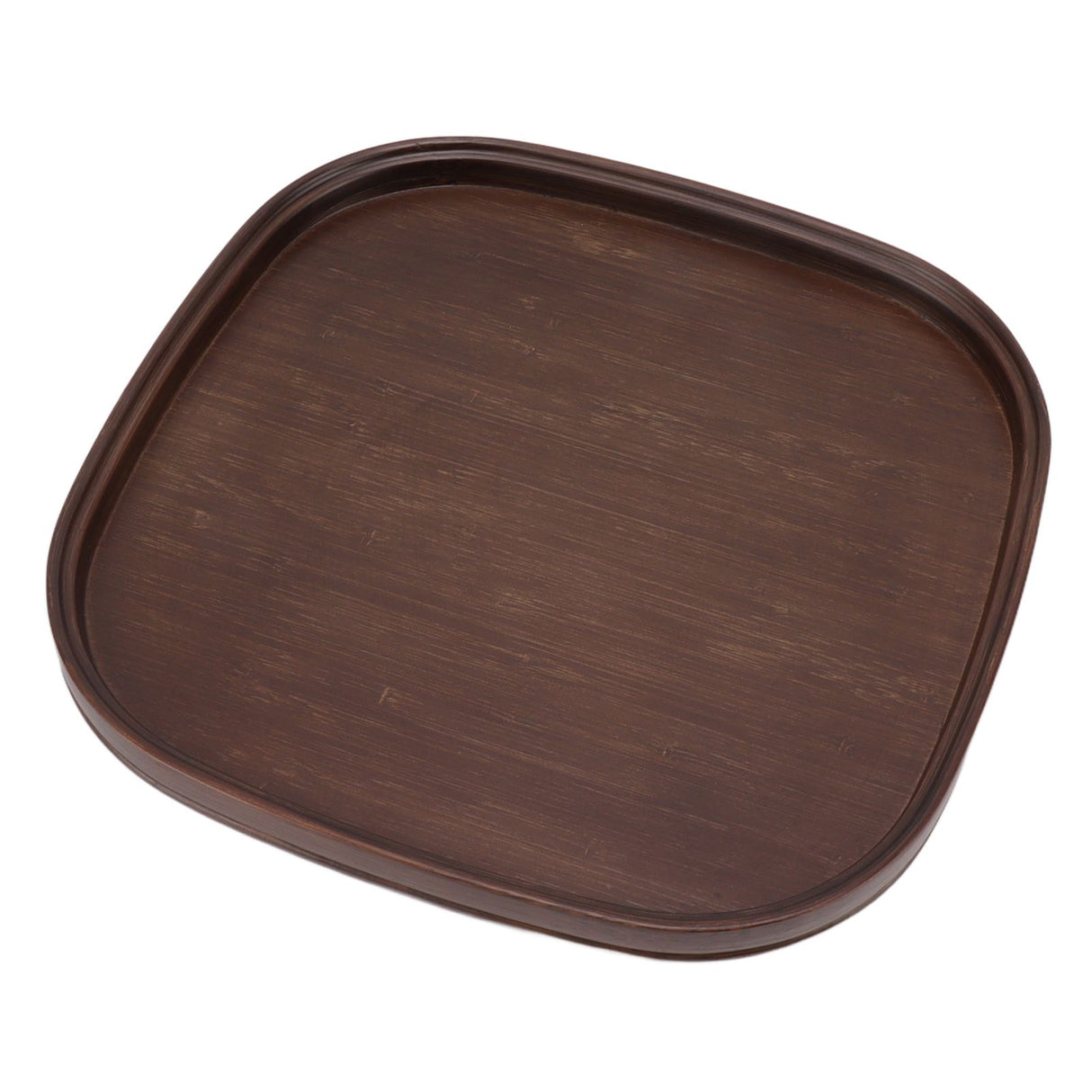 Tea Tray Bamboo Teaboard Refreshment Dried Fruit Teacup Serving Plate Walnut Wood Color L