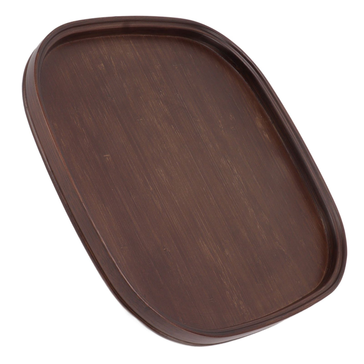 Tea Tray Bamboo Teaboard Refreshment Dried Fruit Teacup Serving Plate Walnut Wood Color L