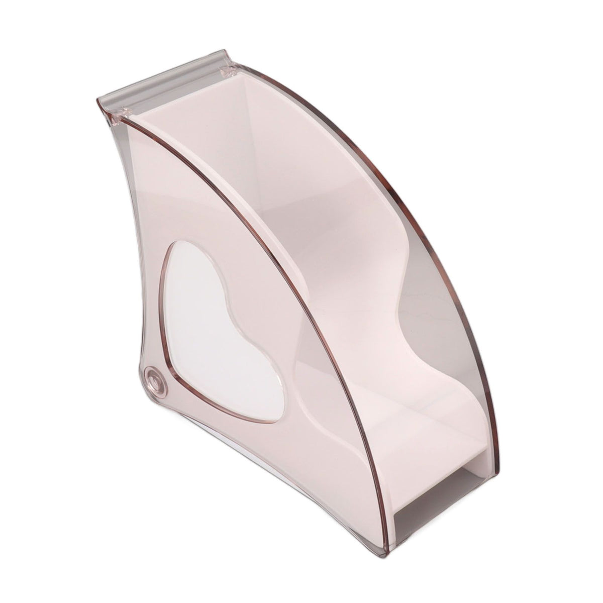 Coffee Filter Holder Storage Coffee Filter Paper Dispenser Rack with Dustproof Cover for Cafe Office White