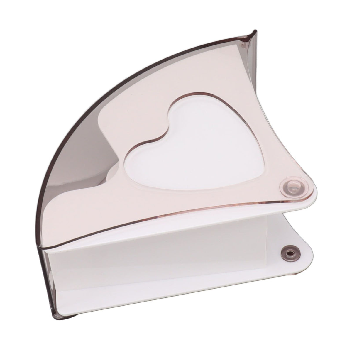 Coffee Filter Holder Storage Coffee Filter Paper Dispenser Rack with Dustproof Cover for Cafe Office White