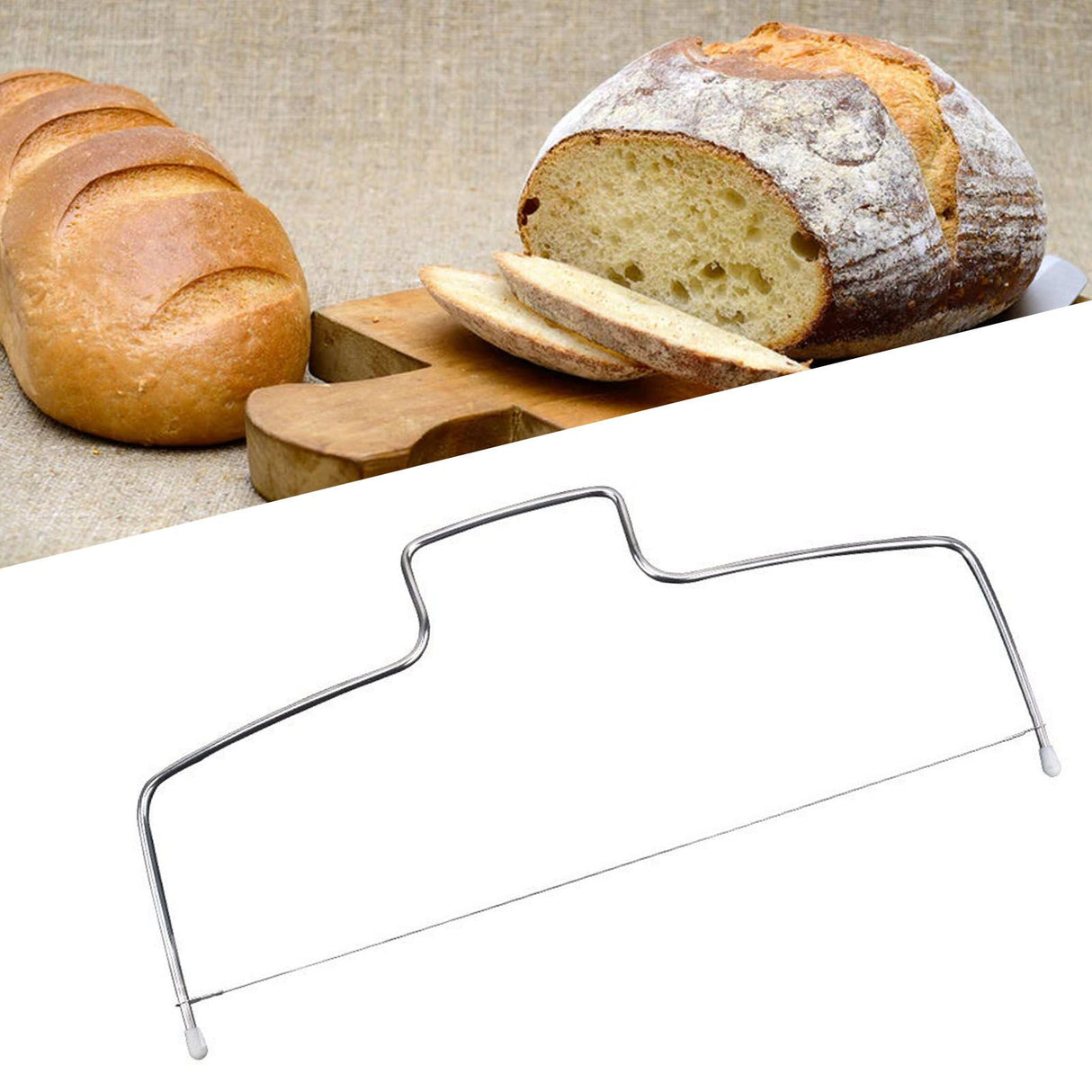 Cake Leveler Stainless Steel 8 Gear Adjustable Cake Layer Cutter with Detachable Wire for Baking Tool One Wire