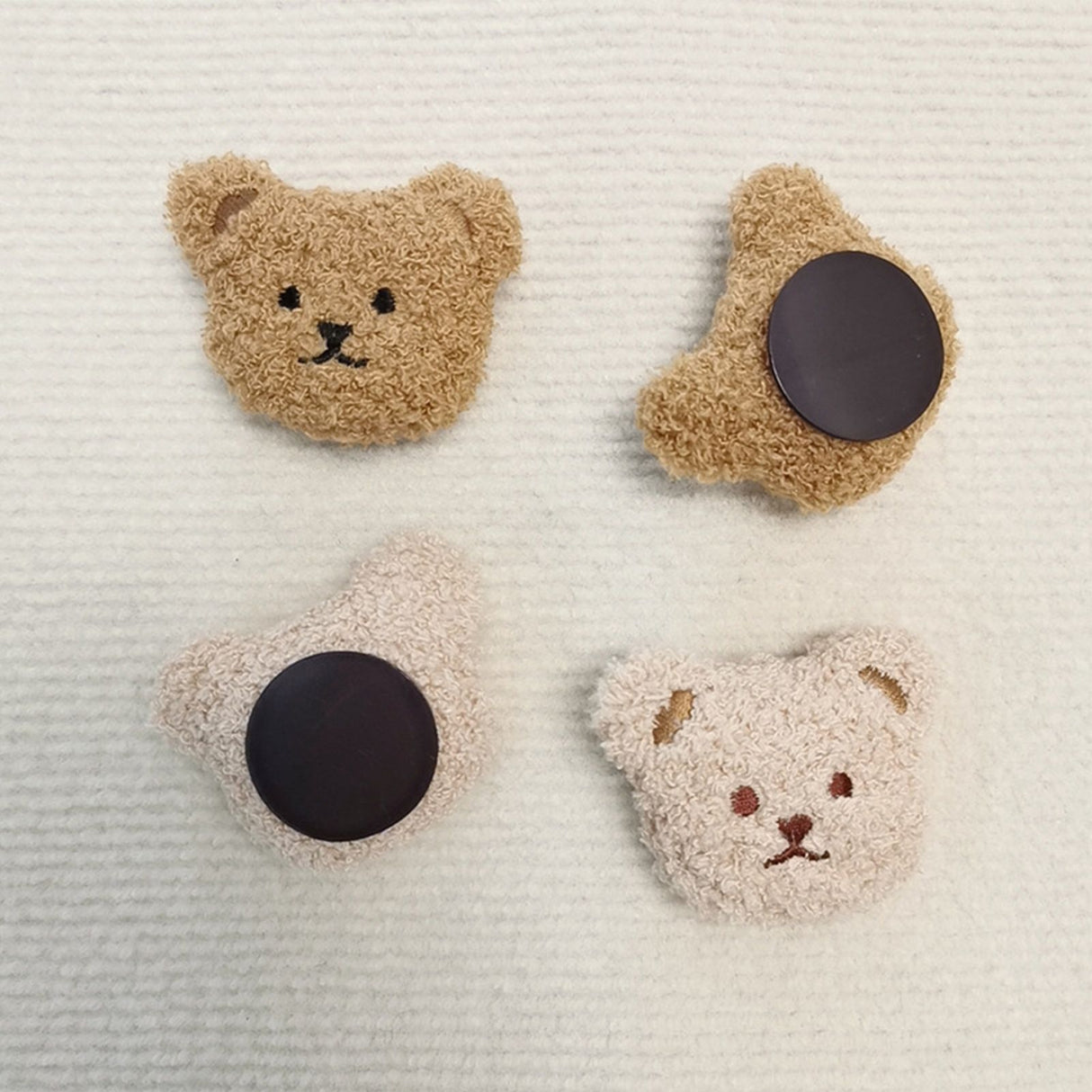 Plush Bear Fridge Magnet Rubber Soft Magnet 3D Animal Fridge Magnet for Kitchen Decoration Coffee