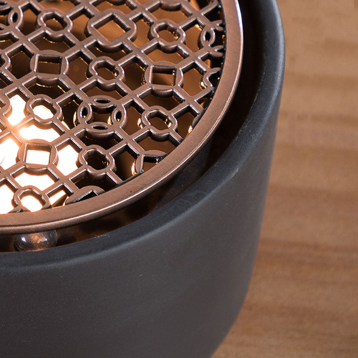 Teapot Warmer Kit with Bronze Color Mat Functional Convenient Tea Coffee Warm Tool for Coffee Beverages