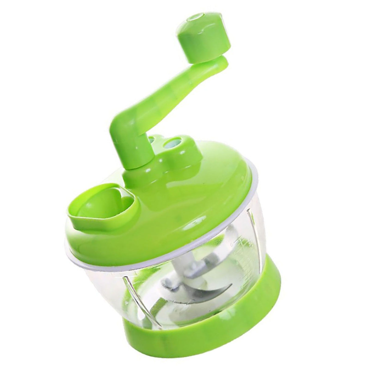 Manual Vegetable Grinder Stainless Steel Blade Portable Food Meat Mixer for Kitchen Restaurant