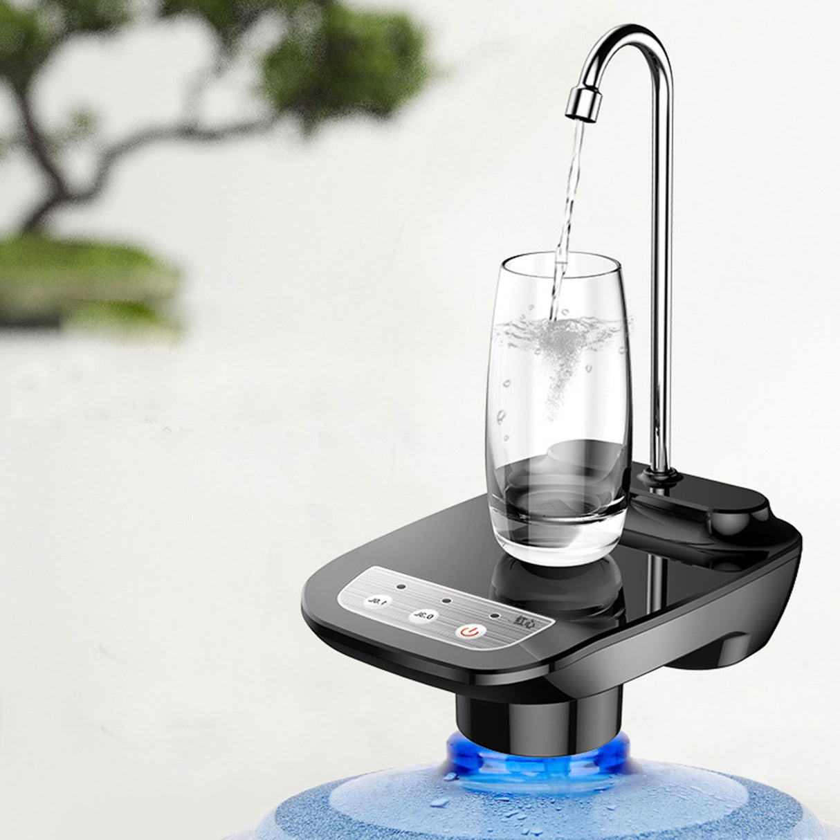 Electric Bottled Water Dispenser Home Multifunctional Electric Drinking Water Pump Black