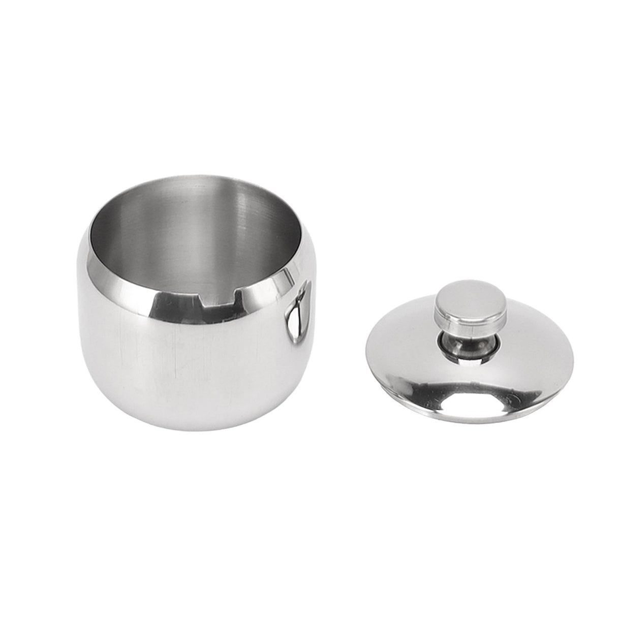 Condiment Jar with Lid 304 Stainless Steel Seasoning Container Pot for Spice Salt Sugar