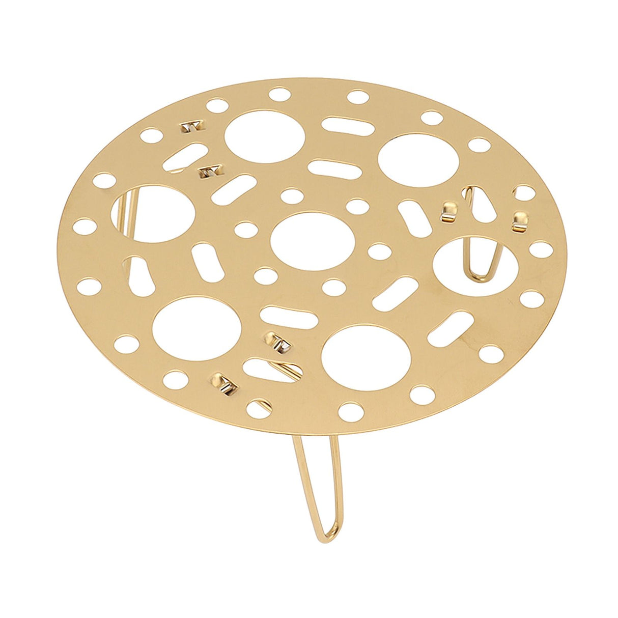 Steaming Rack Stainless Foldable Multi Function Steel Steaming Tray Dumplings Egg Steaming Tool for Home Restaurant Gold