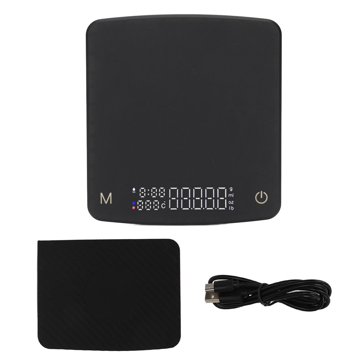 Tiny Coffee Scale Digital Drip Coffee Scale Rechargeable Automatic Timing Kitchen Food Scale 2kg/0.1g
