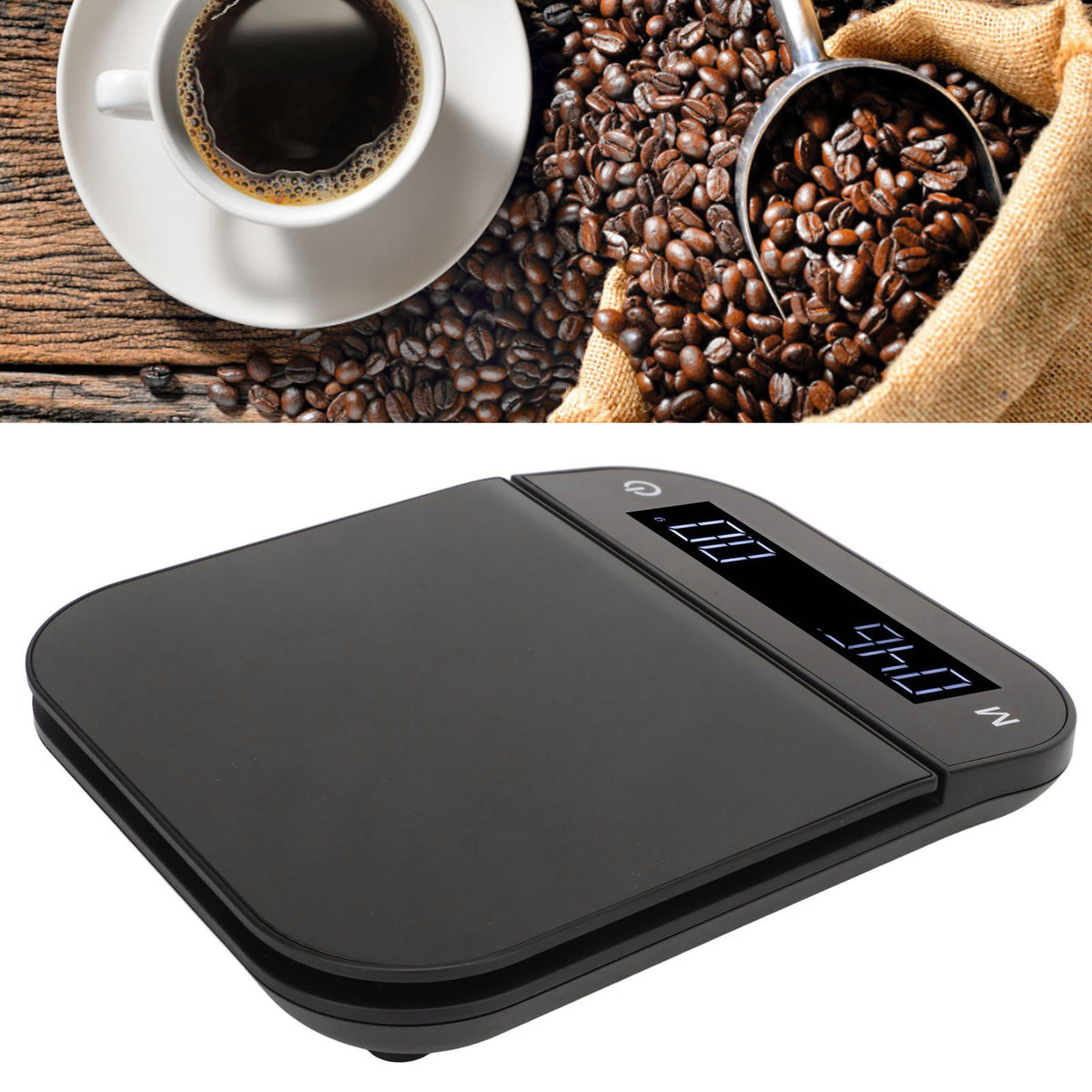 Digital Coffee Scale Waterproof 0.1g High Accuracy Manual Automatic Mini Portable Baking Scale with Timer 3kg