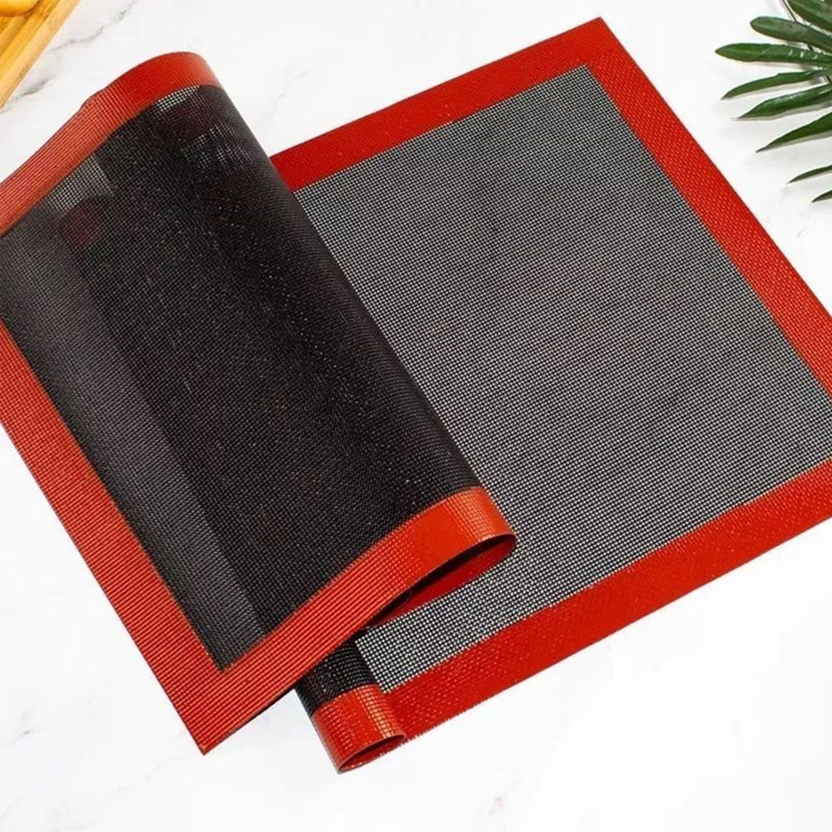 2 Pcs Perforated Silicone Fiberglass Mat 30x40cm Biscuit Baking Pastry Baking Pan Mat Oven Liner Pad