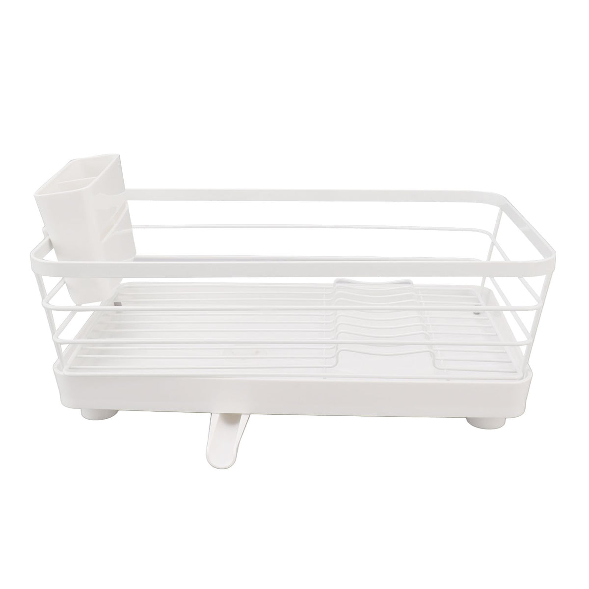 Dish Racks Modern Large Capacity Rust Resistance Space Saving Dish Drainers with Draining Tray for Kitchen Counter 39.5x23.5x14.5cm / 15.6x9.3x5.7in