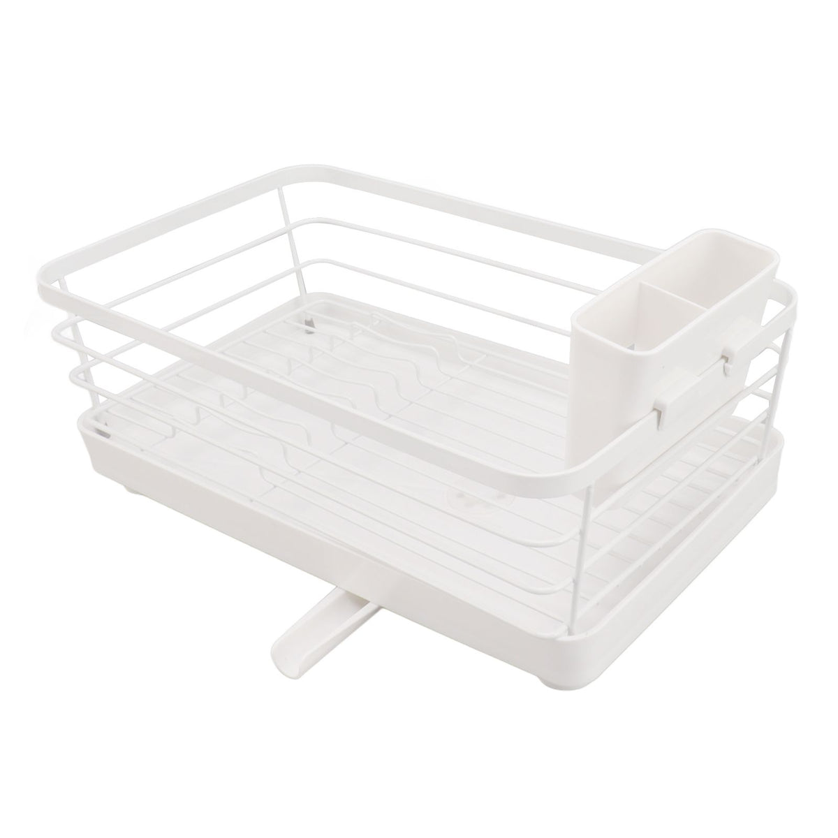 Dish Racks Modern Large Capacity Rust Resistance Space Saving Dish Drainers with Draining Tray for Kitchen Counter 39.5x23.5x14.5cm / 15.6x9.3x5.7in