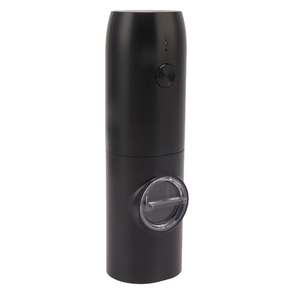 Electric Pepper Grinder Adjustable Coarseness USB Rechargeable Automatic Salt Mill with LED Light for Herb Spice Black