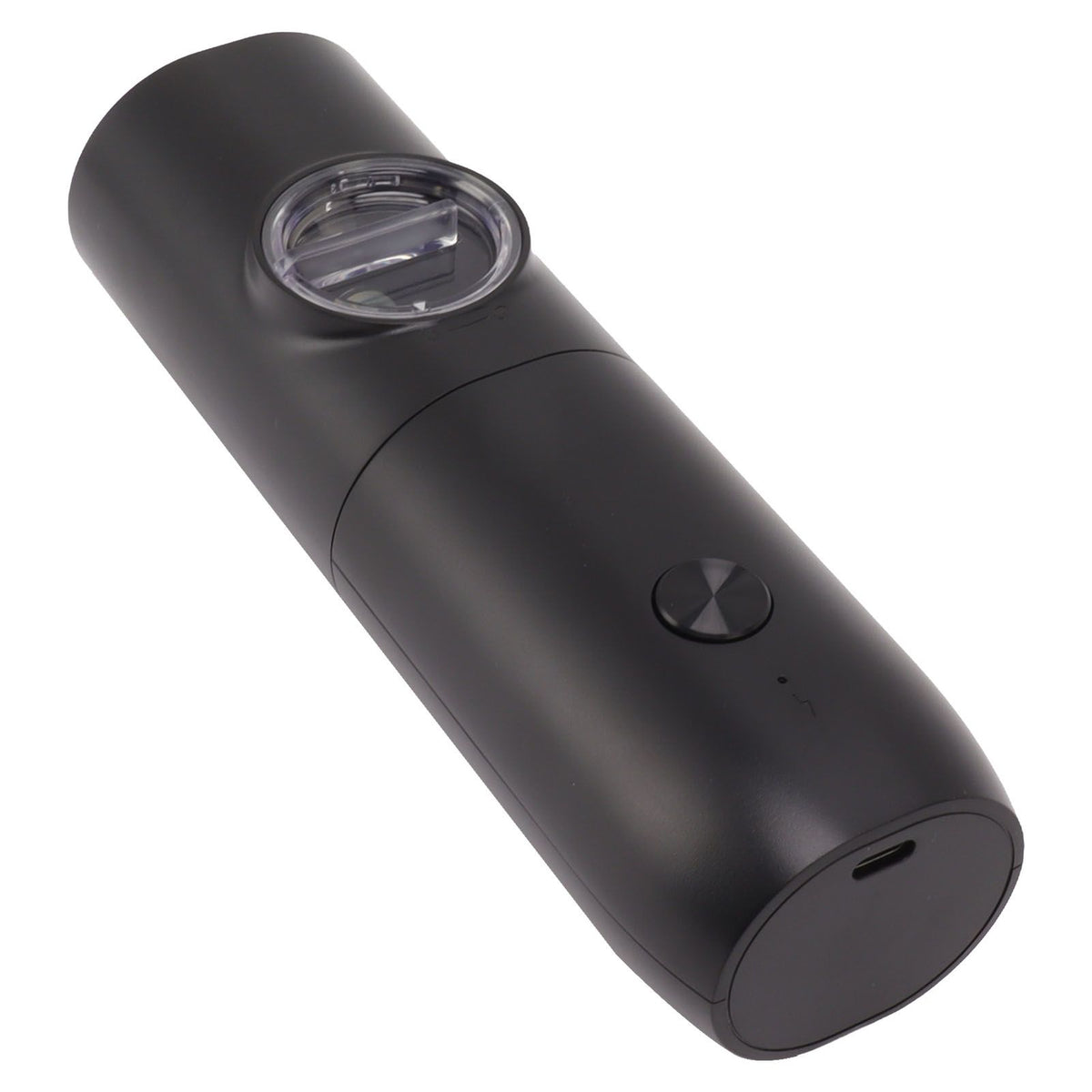 Electric Pepper Grinder Adjustable Coarseness USB Rechargeable Automatic Salt Mill with LED Light for Herb Spice Black