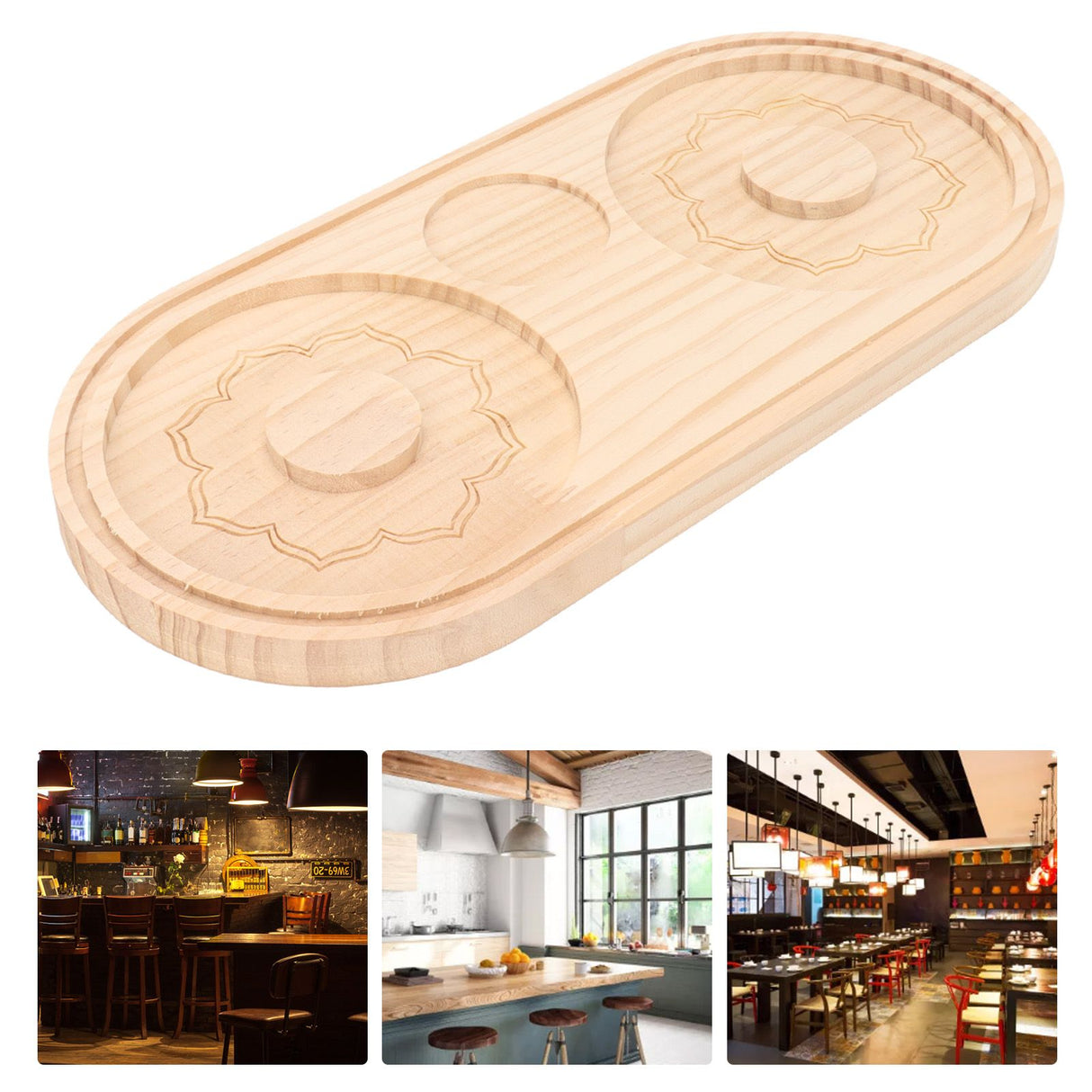 Salt Rimmer Pine Wood Sugar Rimmer Waterproof Holder Bar Tool for Cocktail Margarita B