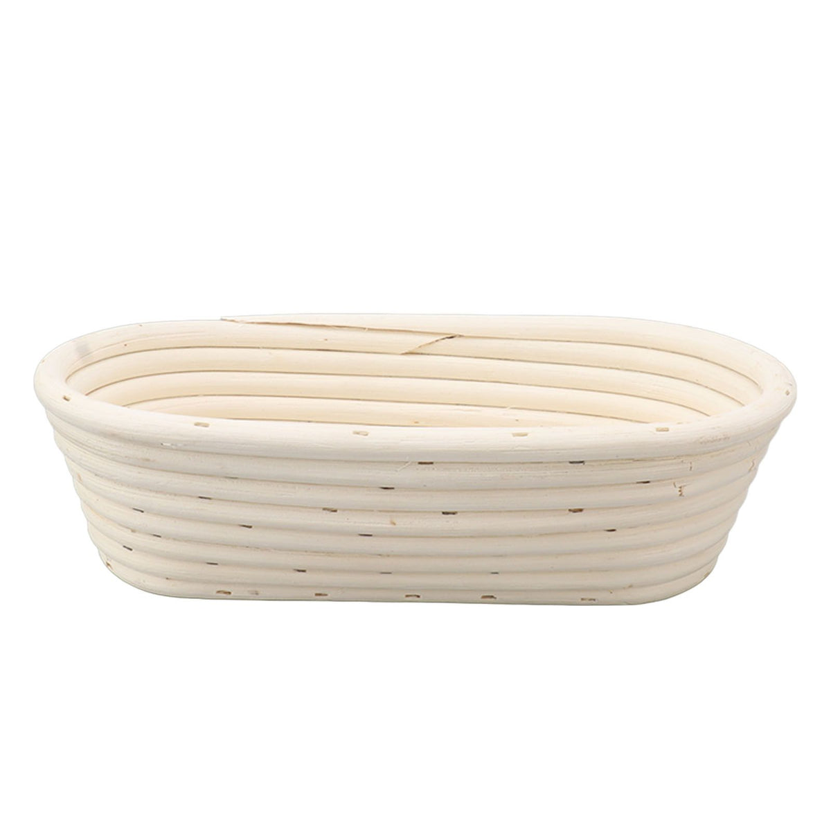 25cm Bread Proofing Basket Set Oval Natural Rattan Sourdough Proofing Basket Dough Scraper Cloth Liner Brush
