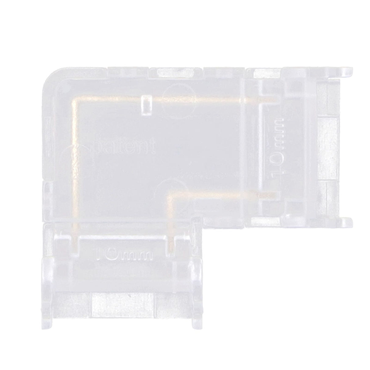 Strip Light Connector 2 Pin Solderless L Shape Seamless Terminal Extension Corner Connector for 10mm COB LED Light 8pcs
