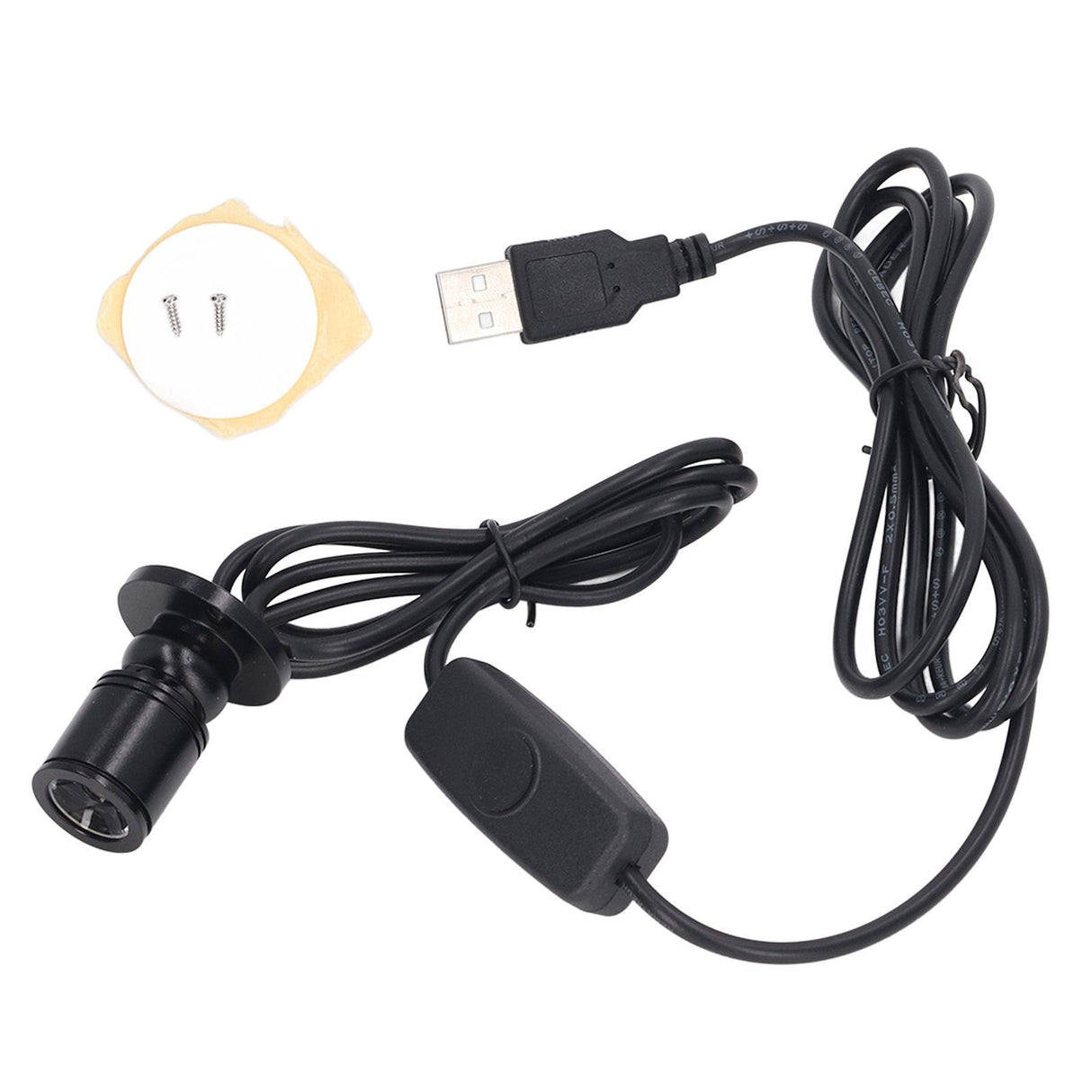 5V Mini Spot Lights Bright USB Dimmable LED Spotlight with 6.6ft Cable for Showcase Jewelry Cabinet Porch Positive White 6000K