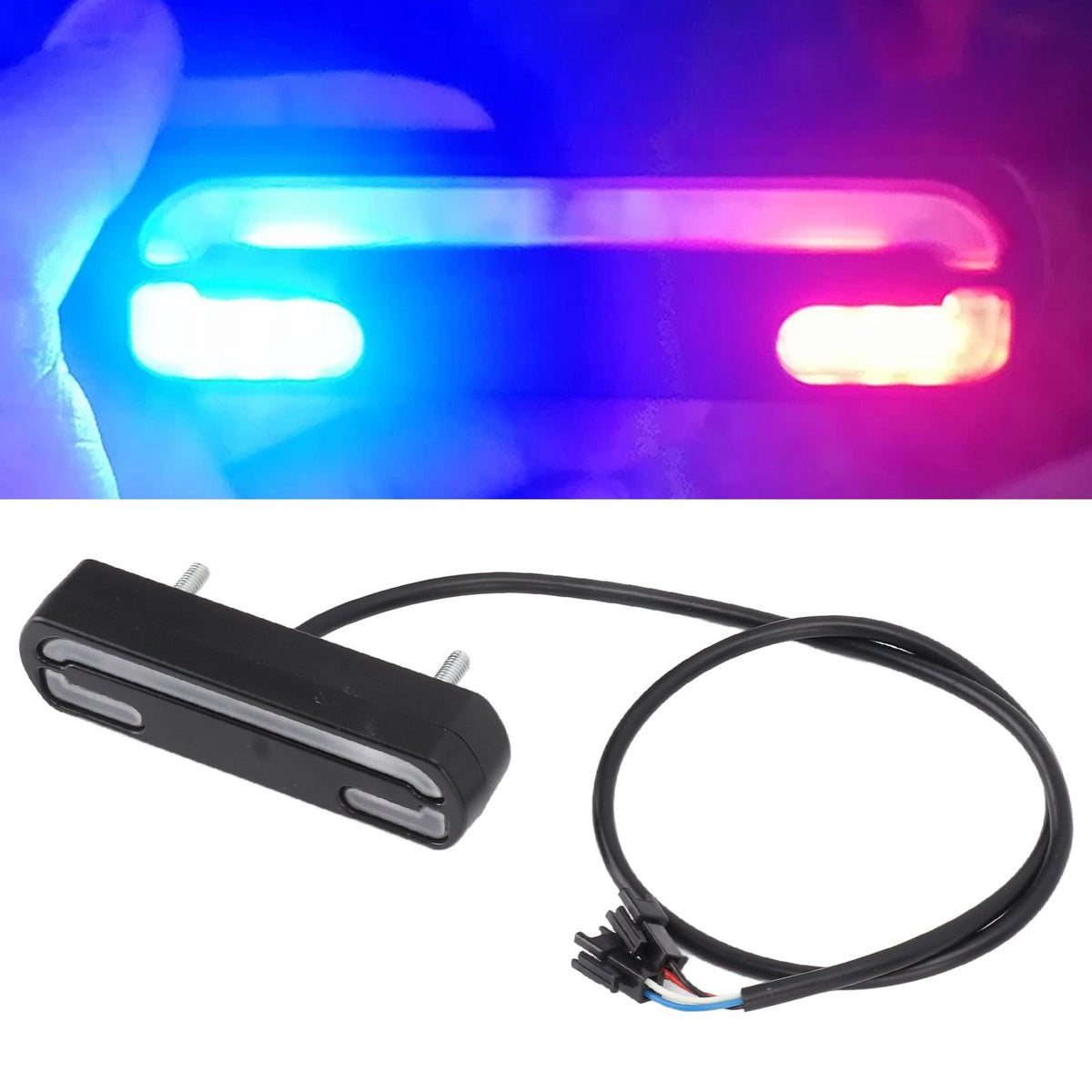 Electric Bike Taillight LED ABS Night Tail Light Brake Signal Light 36‑60V for Riding
