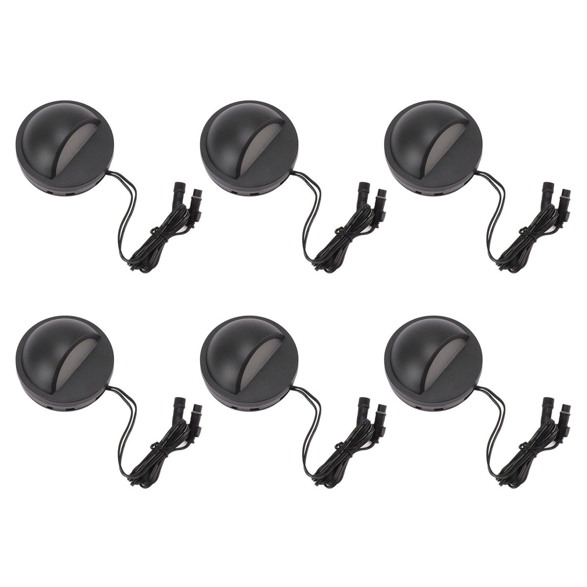 6PCS Low Voltage Deck Lights IP67 Waterproof Warm White LED Step Lamp for Garden Fence Stair 12 to 36V