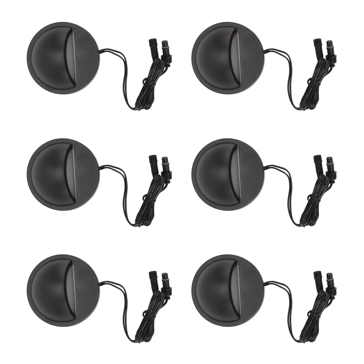 6PCS Low Voltage Deck Lights IP67 Waterproof Warm White LED Step Lamp for Garden Fence Stair 12 to 36V