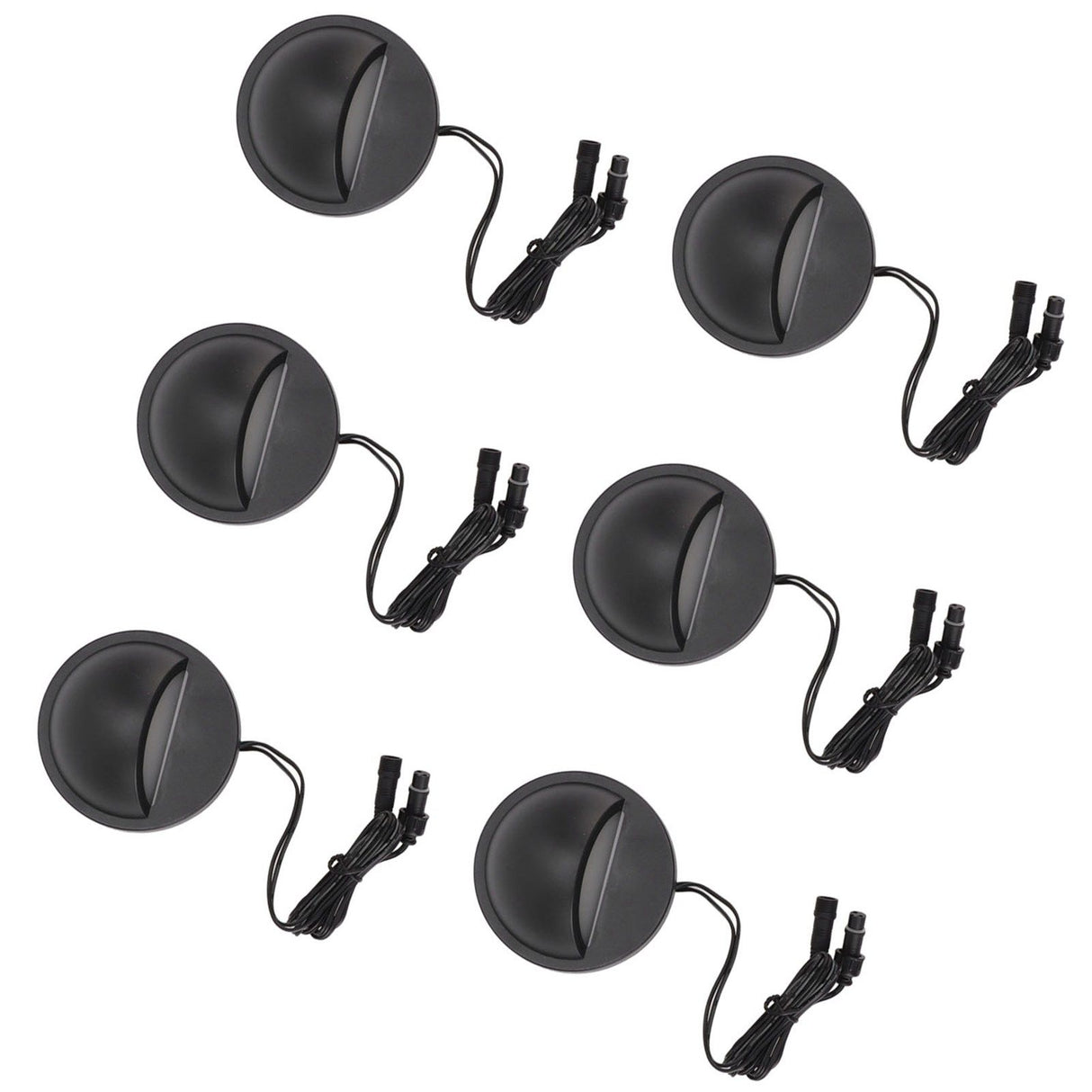 6PCS Low Voltage Deck Lights IP67 Waterproof Warm White LED Step Lamp for Garden Fence Stair 12 to 36V