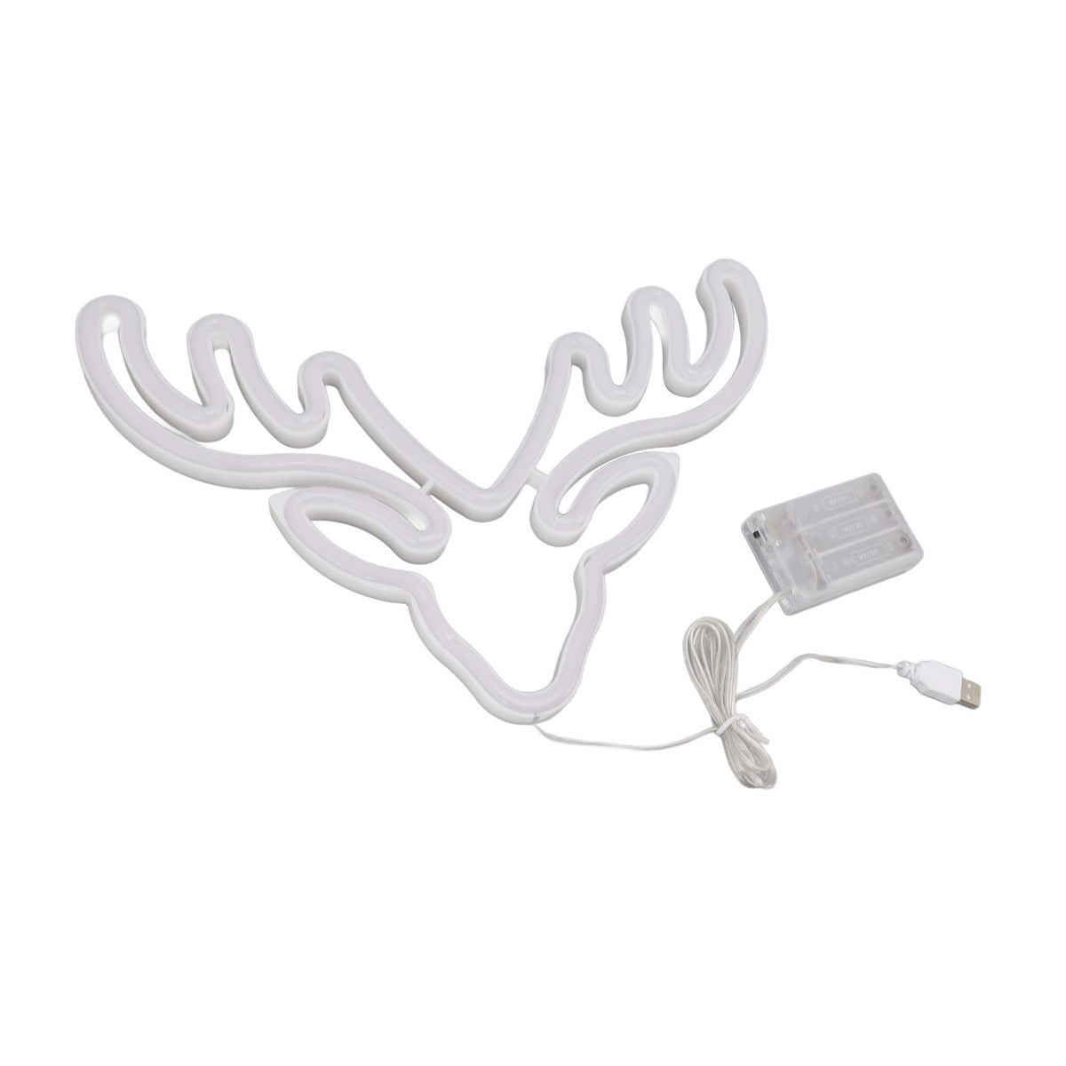 Neon Light LED Sign USB Battery Powered Christmas Holiday Bedroom Wall Decor Ornaments Warm Light