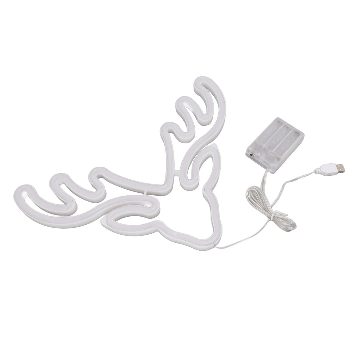 Neon Light LED Sign USB Battery Powered Christmas Holiday Bedroom Wall Decor Ornaments Warm Light