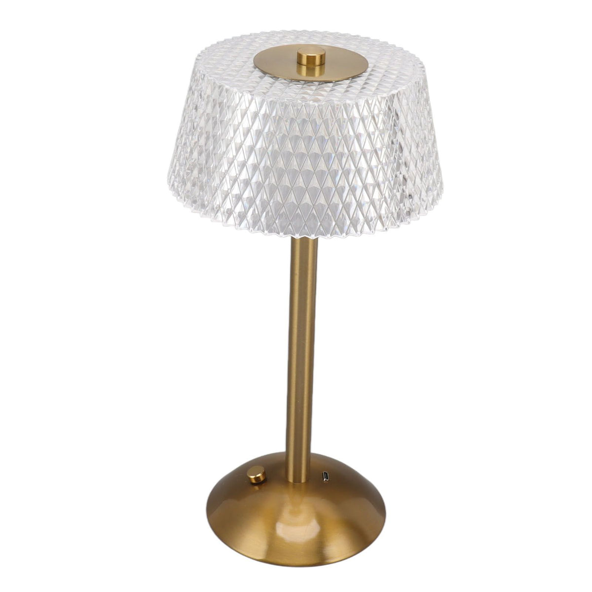 Acrylic Table Lamp Stepless Dimming LED Night Light with USB Cable for Kids Nursery Bedroom Nightstand