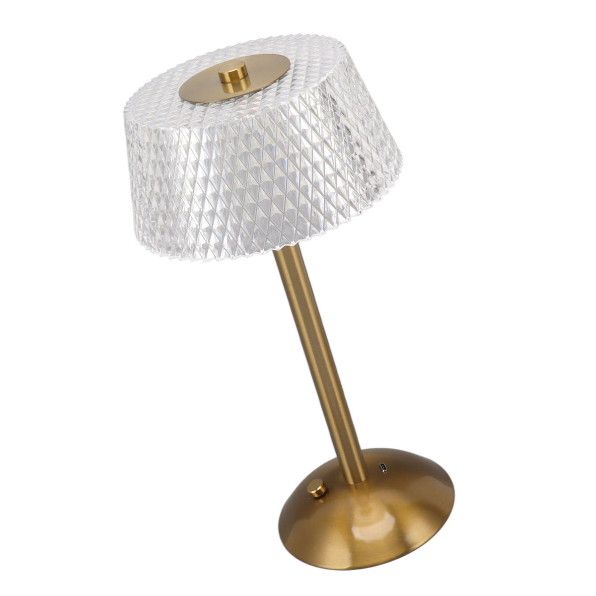Acrylic Table Lamp Stepless Dimming LED Night Light with USB Cable for Kids Nursery Bedroom Nightstand