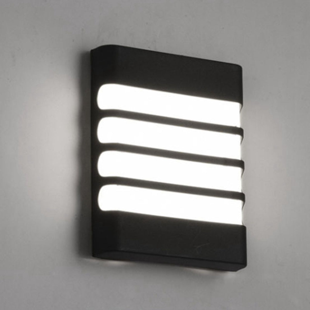 Patio Wall Light Plastic Housing Waterproof Low Power Consumption LED 6500K Wall Mounted Lamp