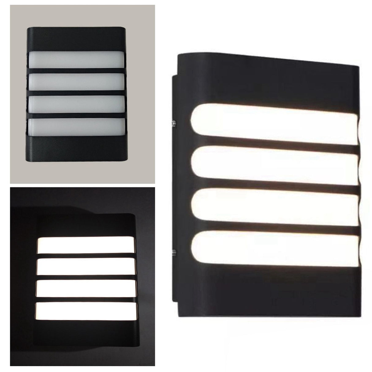 Patio Wall Light Plastic Housing Waterproof Low Power Consumption LED 6500K Wall Mounted Lamp