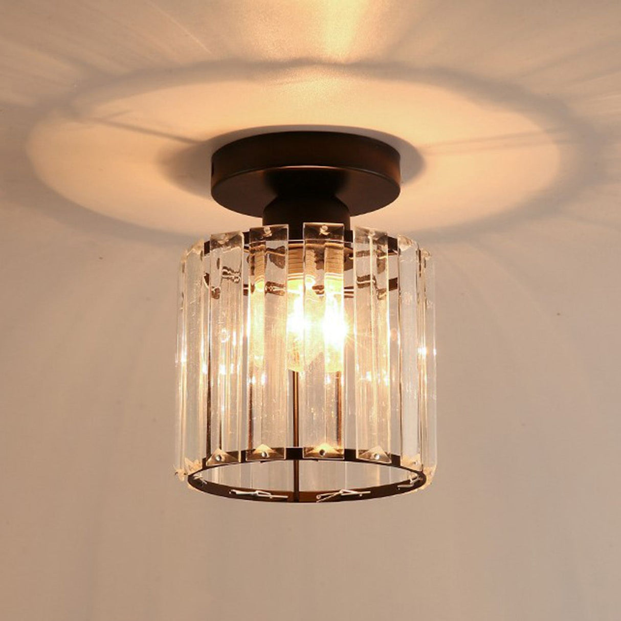 Ceiling Light Shade Lampshade Lamp Cover Simple Elegant Style Home Decoration for Room Round Without Bulb
