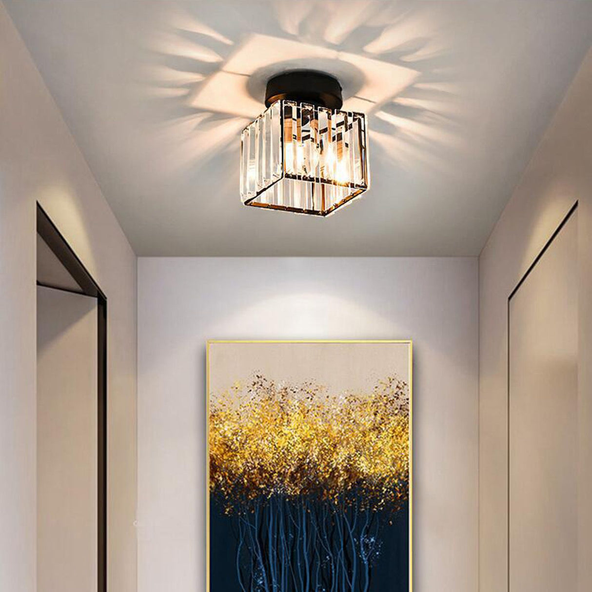 Ceiling Light Shade Lampshade Lamp Cover Simple Elegant Style Home Decoration for Room Square Without Bulb