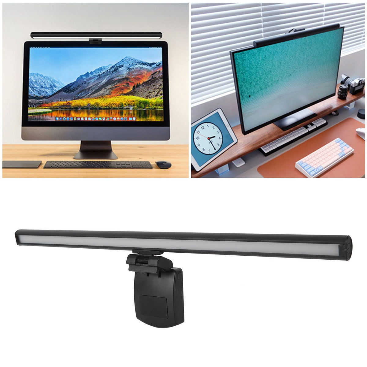 Desktop LED Screen Lamp 3 Color Temperature Stepless Dimming USB Computer Monitor Light 5V