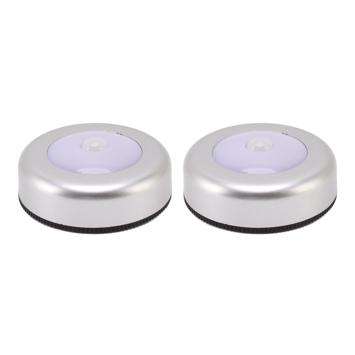 Motion Sensor Night Light Eye Protection Round Small LED Induction Lamp for Closet Drawer Bed Bottom 2pcs White Light