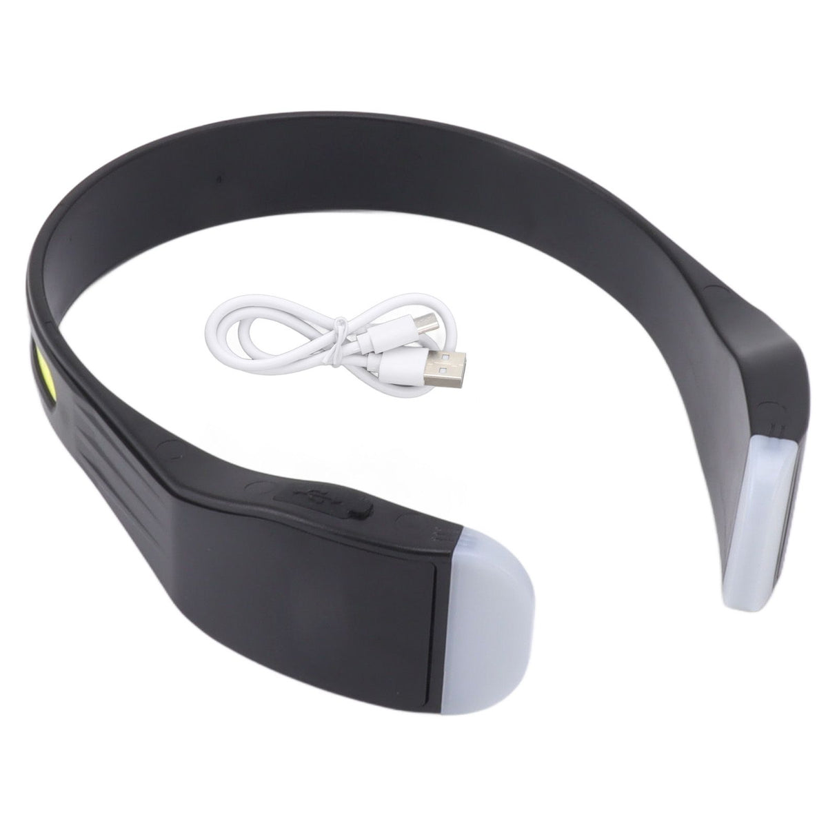 COB Head Torch Rechargeable LED Headlamp 2000lm Super Bright Lightweight 4 Modes for Running Camping Emergency Black