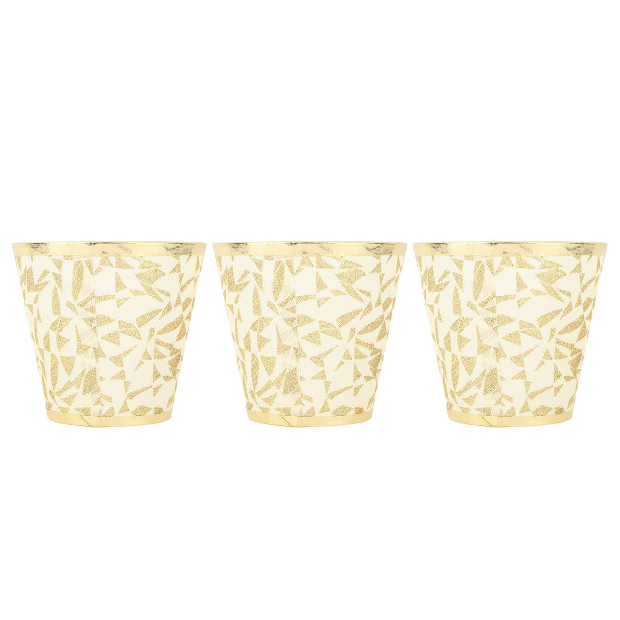 Cloth Lampshade Clip On Design Modern Barrel Fabric Lamp Shades for E14 Bulb Chandelier Wall Lamp 3pcs Gold