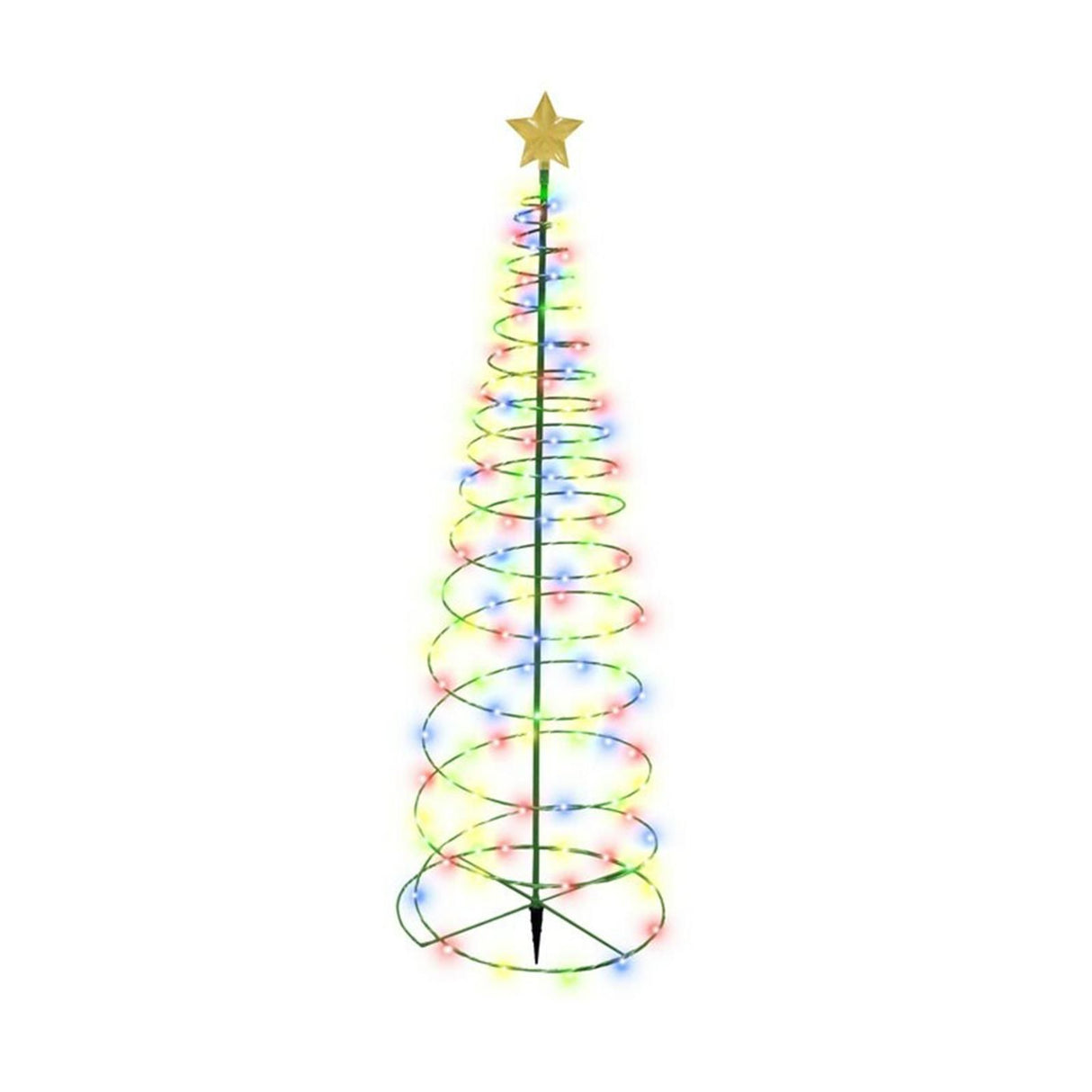 LED Christmas Tree Lights Christmas Tree Spiral String Lamps Xmas Decoration for Garden and Lawn