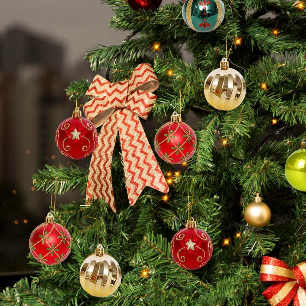 6cm Christmas Ball Ornaments 30 Pieces Of Shatter Proof Christmas Tree Ornaments for 2021 Xmas Holidays Weddings Party