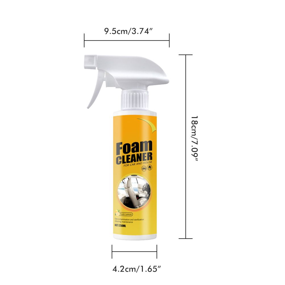 250ml Multi Purpose Foam Cleaner Anti Fading Anti Aging Cleaning Automoive Auto Interior Home Cleaning Foam Cleaner Remove Dirt