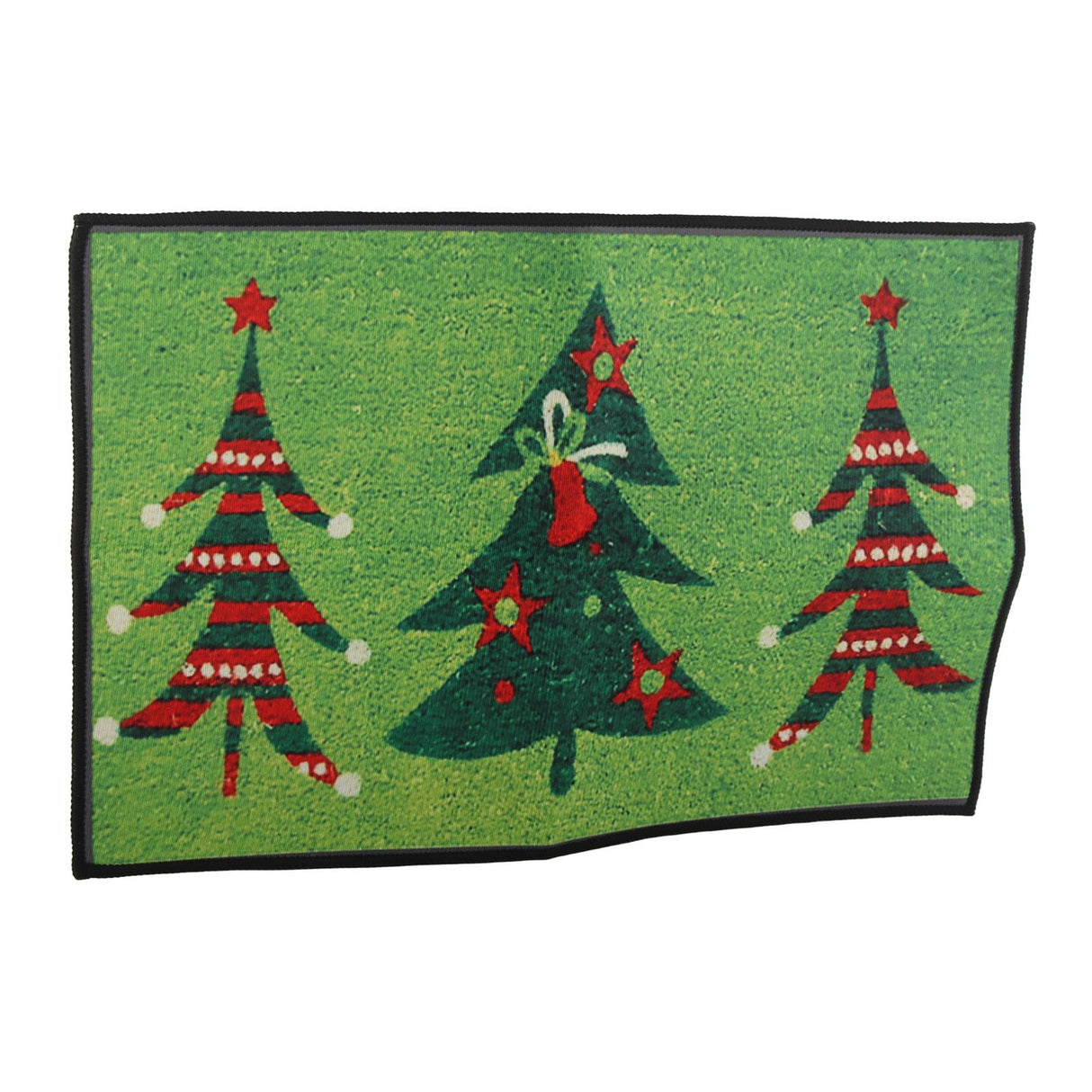 Christmas Doormat Xmas Flannel Floor Mat Merry Christmas Home Entrance Door Mat Anti Slip Floor Rug for Living Room