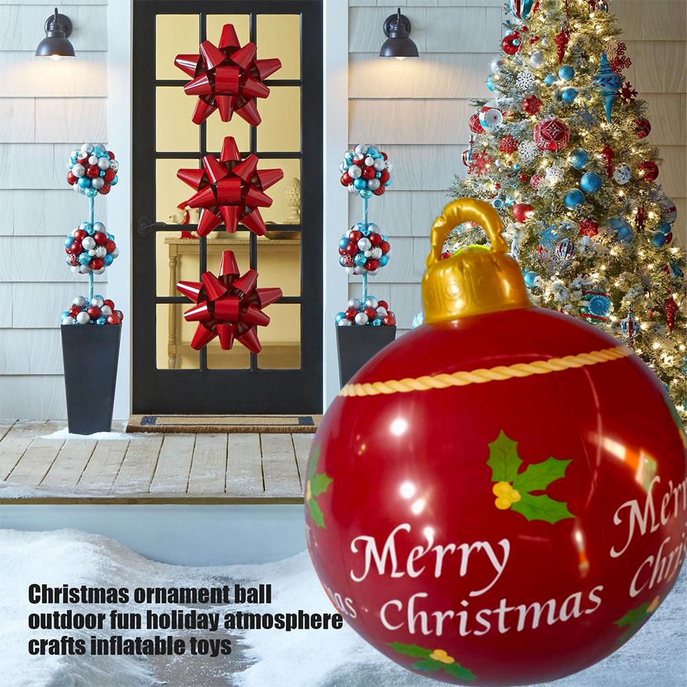 Christmas Inflatable Ball Blow Up Yard Decoration for Halloween Party Indoor Outdoor Yard Garden